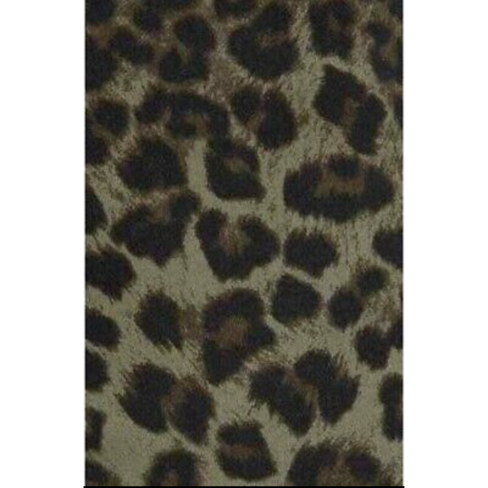 GOOD AMERICAN NWT Good Waist Crop in Sage Leopard Animal Print // 6 - Picture 4 of 11